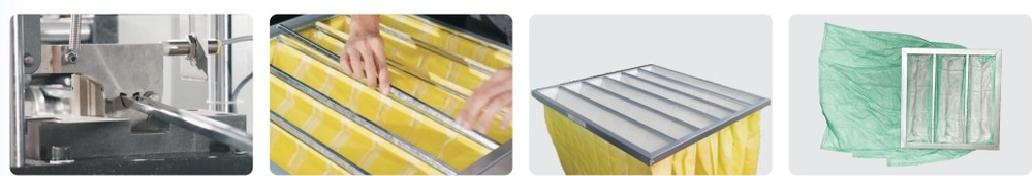 ओमरोन नियंत्रित एचवीएसी फिल्टर बनाने की मशीन स्वचालित 12pcs/Min क्षमता