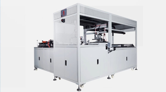 सेमी ऑटोमैटिक एयर फिल्टर मैन्युफैक्चरिंग मशीन इनर फ्रेम 220V 7pa . बना रहा है